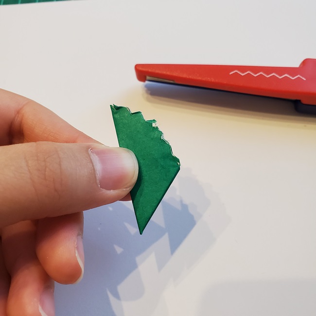 いちごの葉っぱの折り紙 作り方折り方(5)