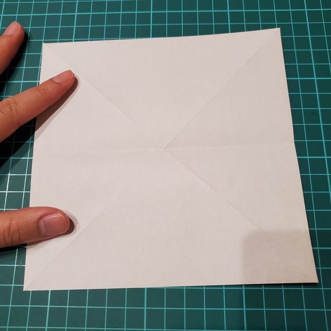折り紙の花 簡単に一枚で立体的につくる作り方折り方(7)