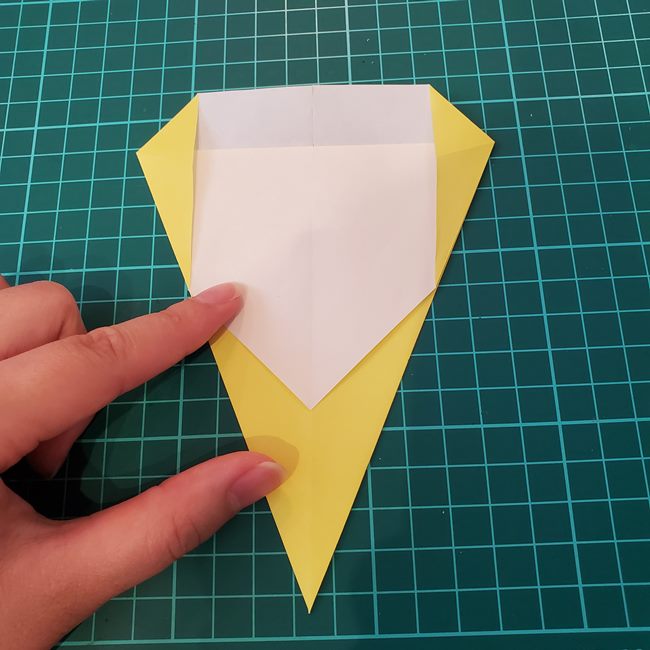 銀杏の折り紙 簡単な折り方作り方(9)
