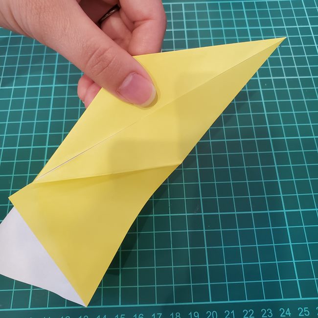 銀杏(イチョウ)の葉っぱの折り紙 作り方折り方(15)