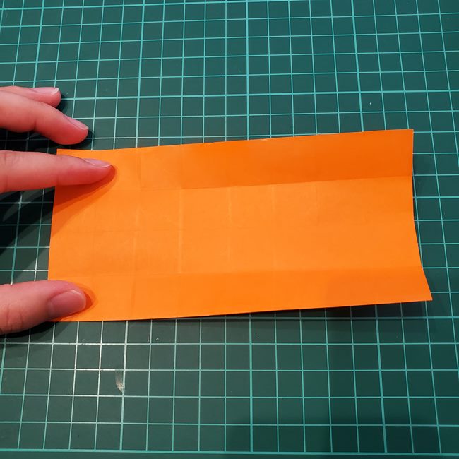 カブトムシの折り紙 かわいい動く作り方折り方①折り筋(11)