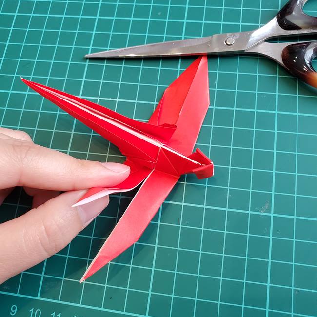 折り紙のトンボ 難しいけどリアルな作り方折り方②からだ(12)