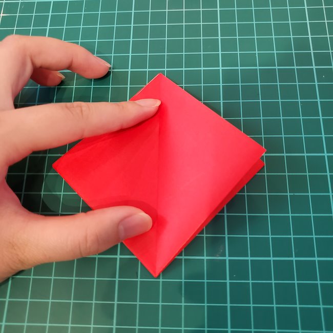 紅葉もみじの折り紙 難しい作り方折り方①基本(11)