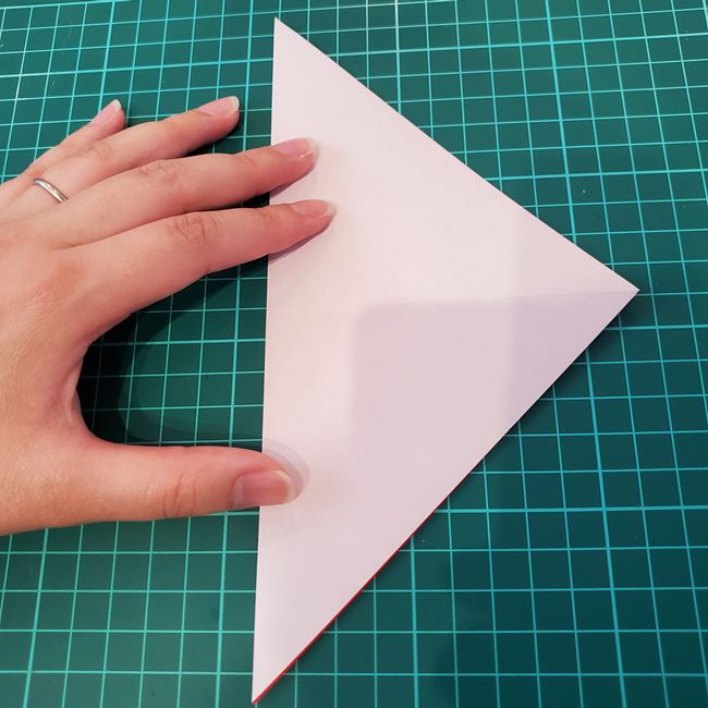 紅葉もみじの折り紙 難しい作り方折り方①基本(4)