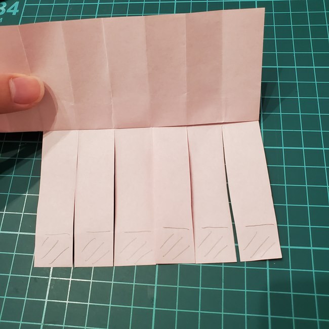 夏祭りの折り紙 ちょうちんの簡単な折り方作り方(16)