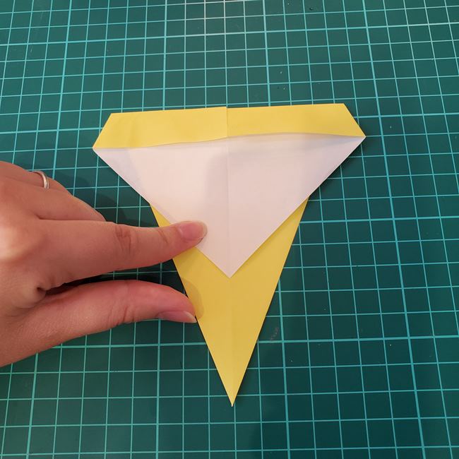 銀杏の折り紙 簡単な折り方作り方(6)