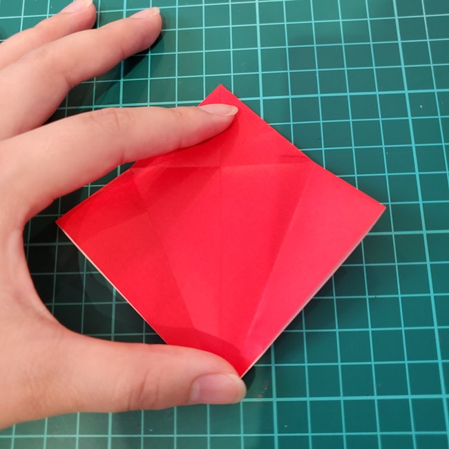 紅葉もみじの折り紙 難しい作り方折り方①基本(17)