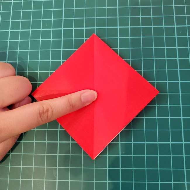 紅葉もみじの折り紙 難しい作り方折り方①基本(14)