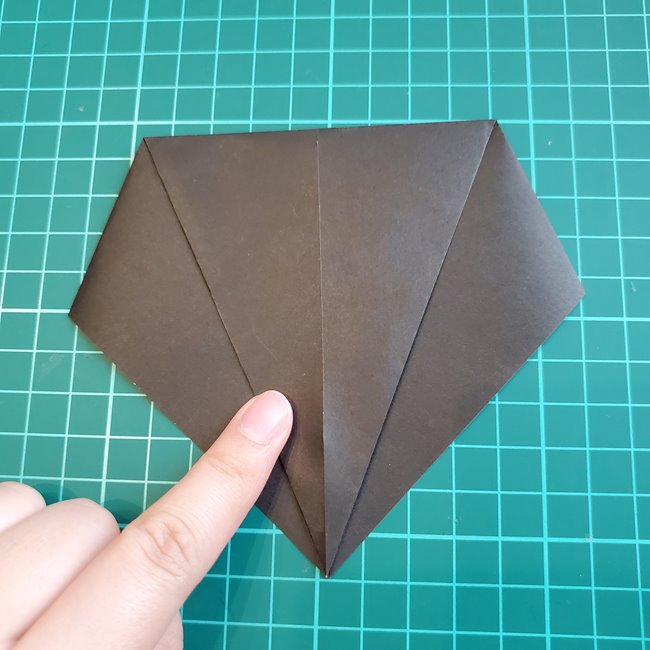 かっこいいカブトムシの折り紙の作り方①からだ(6)