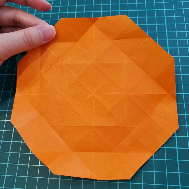 折り紙の麦わら帽子 かぶれる立体的な作り方折り方②立体(11)