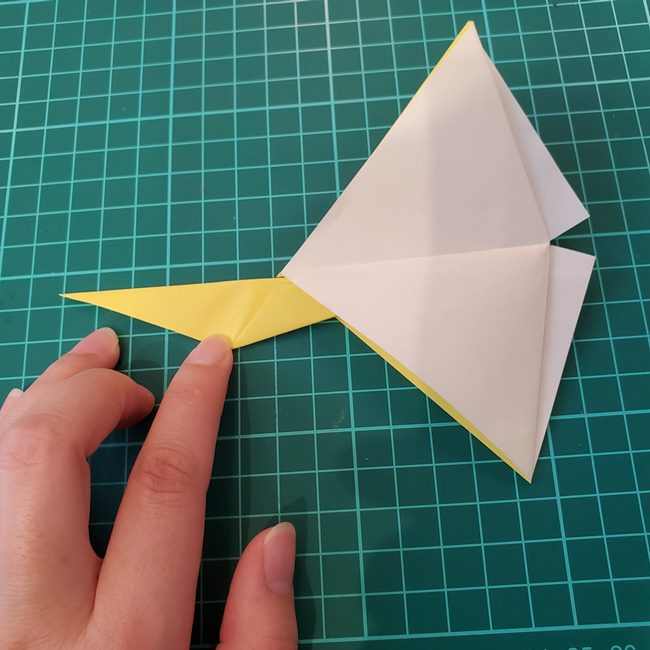 銀杏(イチョウ)の葉っぱの折り紙 作り方折り方(19)