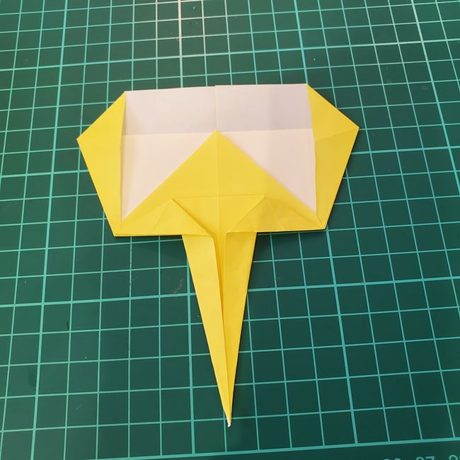 銀杏の折り紙 簡単な折り方作り方(15)