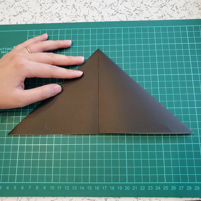 ヘラクレスオオカブトの折り紙 カブトムシをリアルに一枚でつくる折り方作り方①基本(10)