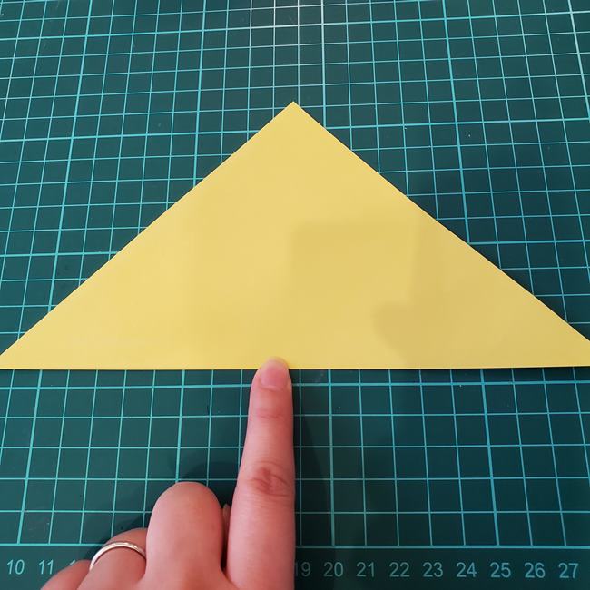 銀杏の折り紙 簡単な折り方作り方(2)