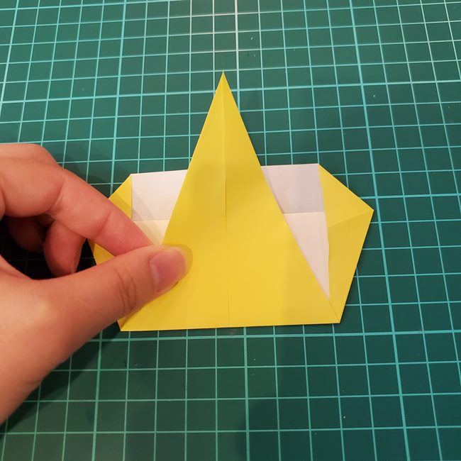 銀杏の折り紙 簡単な折り方作り方(11)