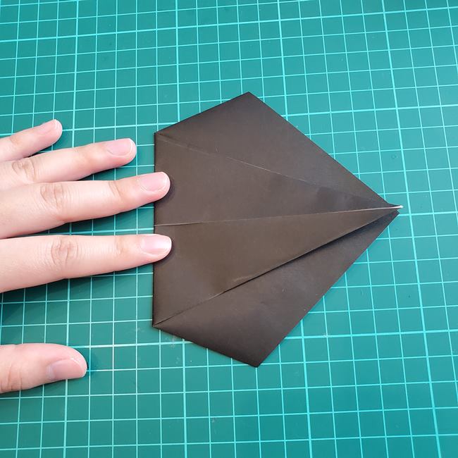 カブトムシの折り紙 簡単に一枚でつくる折り方作り方(8)