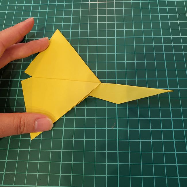 銀杏(イチョウ)の葉っぱの折り紙 作り方折り方(18)