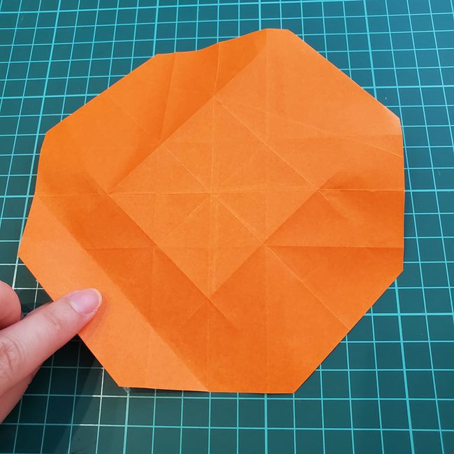 折り紙の麦わら帽子 かぶれる立体的な作り方折り方②立体(9)