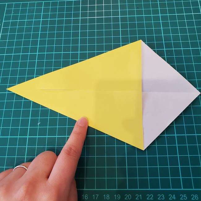 銀杏の折り紙 簡単な折り方作り方(4)