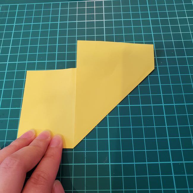 銀杏の折り紙の切り方は簡単♪(5)