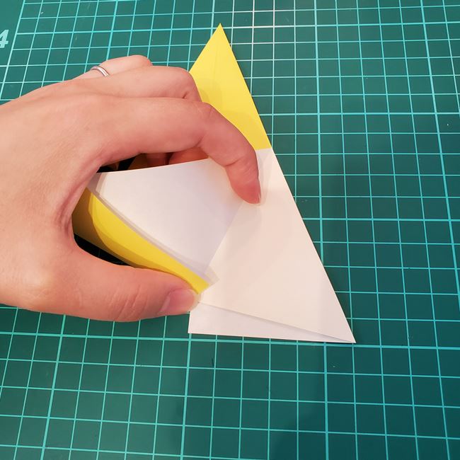 銀杏(イチョウ)の葉っぱの折り紙 作り方折り方(6)