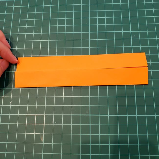 カブトムシの折り紙 かわいい動く作り方折り方①折り筋(5)