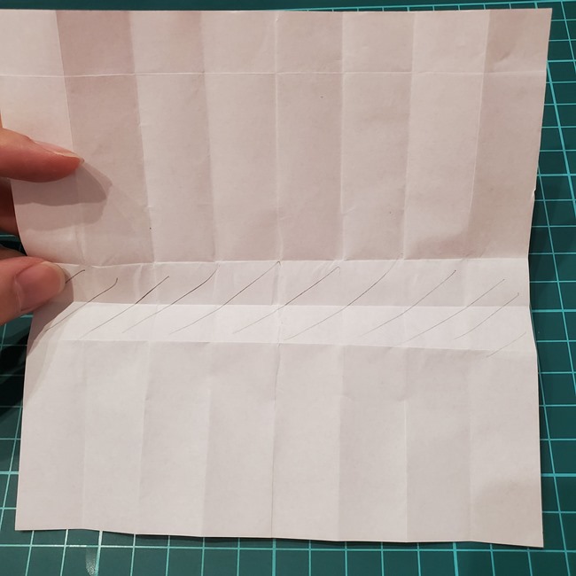 夏祭りの折り紙 ちょうちんの簡単な折り方作り方(11)