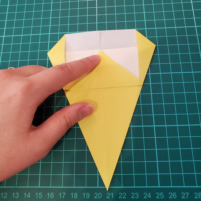 銀杏の折り紙 簡単な折り方作り方(10)