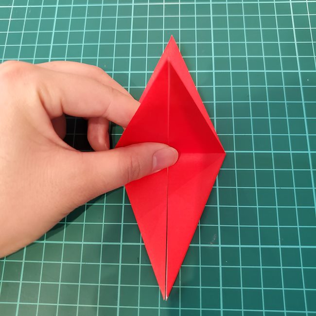 紅葉もみじの折り紙 難しい作り方折り方②葉っぱ(2)