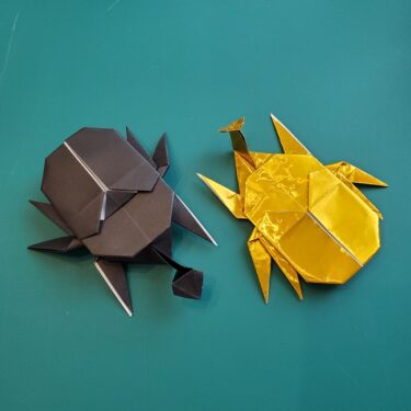 かっこいいカブトムシの折り紙の作り方 立体的で子供も喜ぶ 子供と楽しむ折り紙 工作
