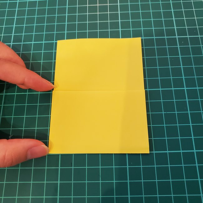 銀杏の折り紙の切り方は簡単♪(3)