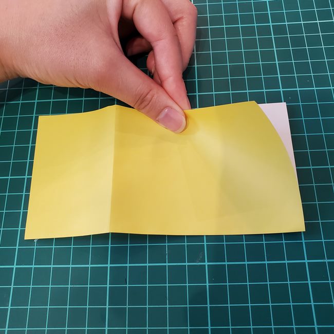 銀杏の折り紙の切り方は簡単♪(4)