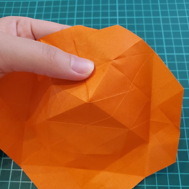 折り紙の麦わら帽子 かぶれる立体的な作り方折り方②立体(14)