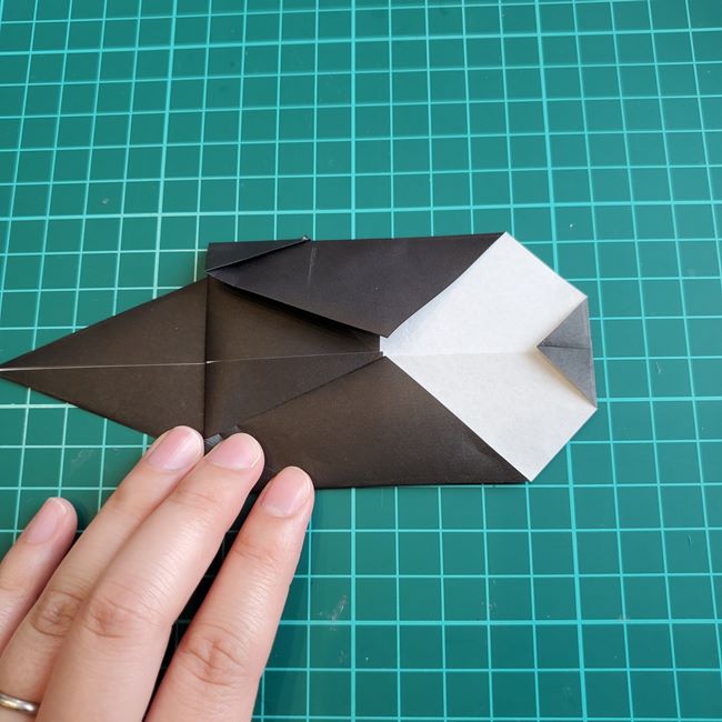 カブトムシの折り紙 簡単に一枚でつくる折り方作り方(12)
