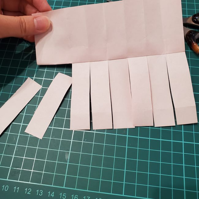 夏祭りの折り紙 ちょうちんの簡単な折り方作り方(15)
