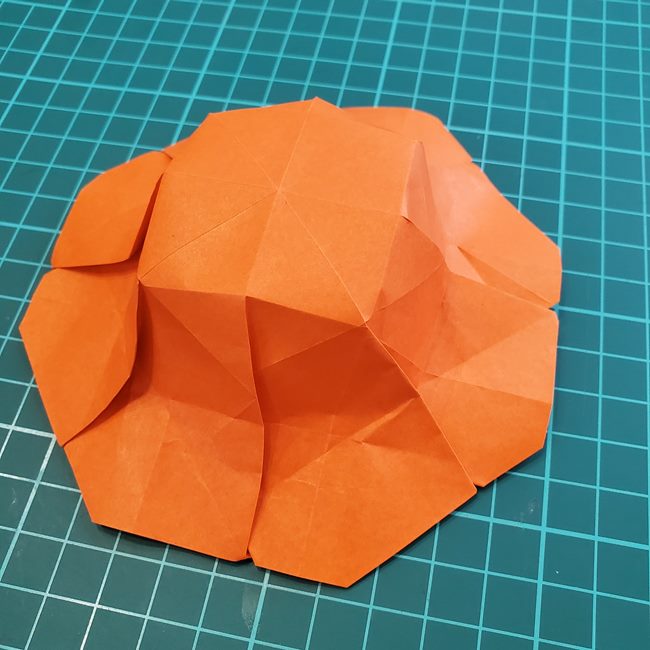 折り紙の麦わら帽子 かぶれる立体的な作り方折り方②立体(24)