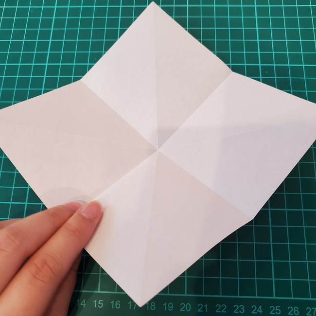 紅葉もみじの折り紙 難しい作り方折り方①基本(9)
