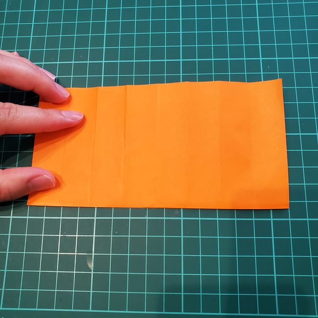 カブトムシの折り紙 かわいい動く作り方折り方①折り筋(7)
