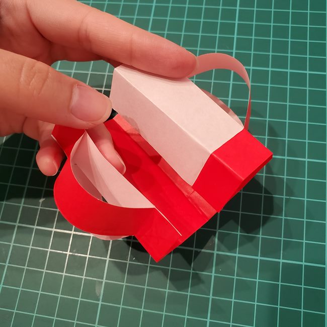 夏祭りの折り紙 ちょうちんの簡単な折り方作り方(21)