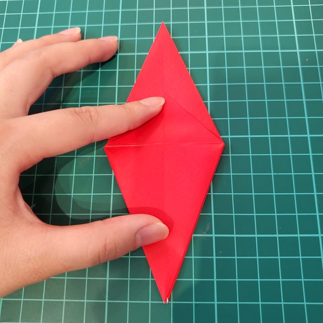 紅葉もみじの折り紙 難しい作り方折り方②葉っぱ(3)