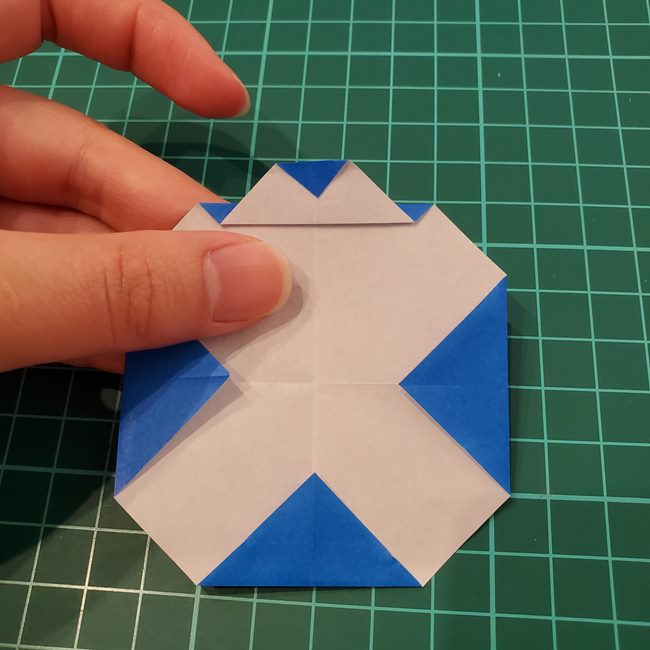 ヨーヨーの折り紙 簡単な折り方作り方(7)
