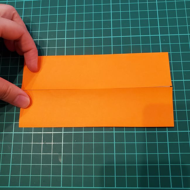 カブトムシの折り紙 かわいい動く作り方折り方①折り筋(4)