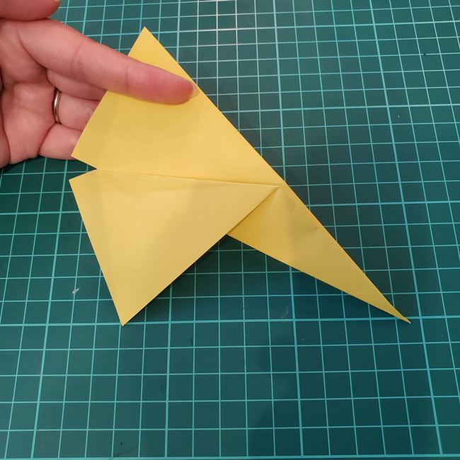 銀杏(イチョウ)の葉っぱの折り紙 作り方折り方(16)
