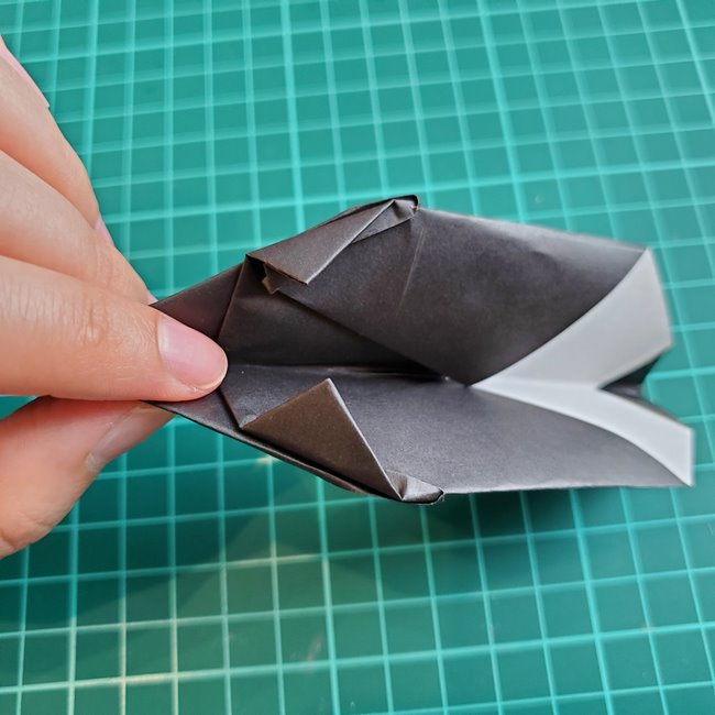 カブトムシの折り紙 簡単に一枚でつくる折り方作り方(20)