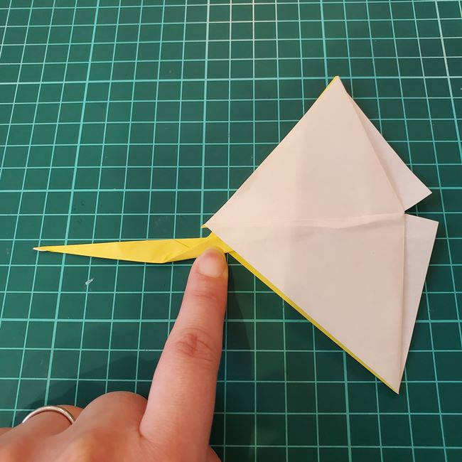 銀杏(イチョウ)の葉っぱの折り紙 作り方折り方(21)
