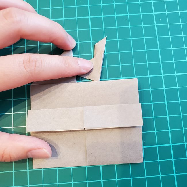 折り紙のクワガタ リアルに一枚でつくる折り方作り方①ツノ(18)
