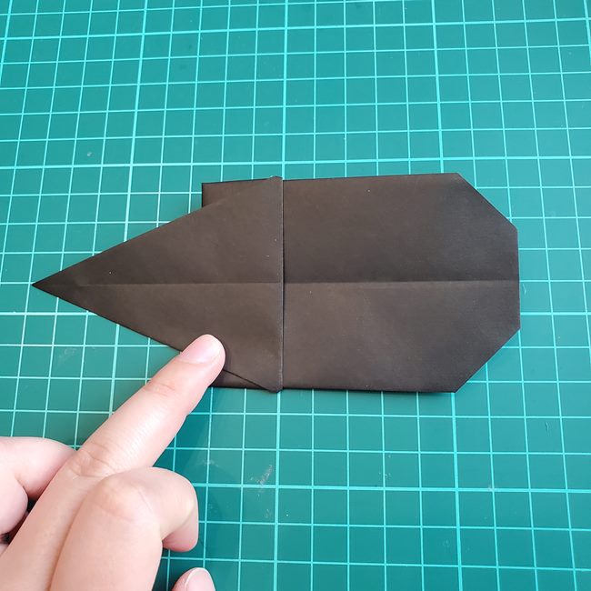 カブトムシの折り紙 簡単に一枚でつくる折り方作り方(13)