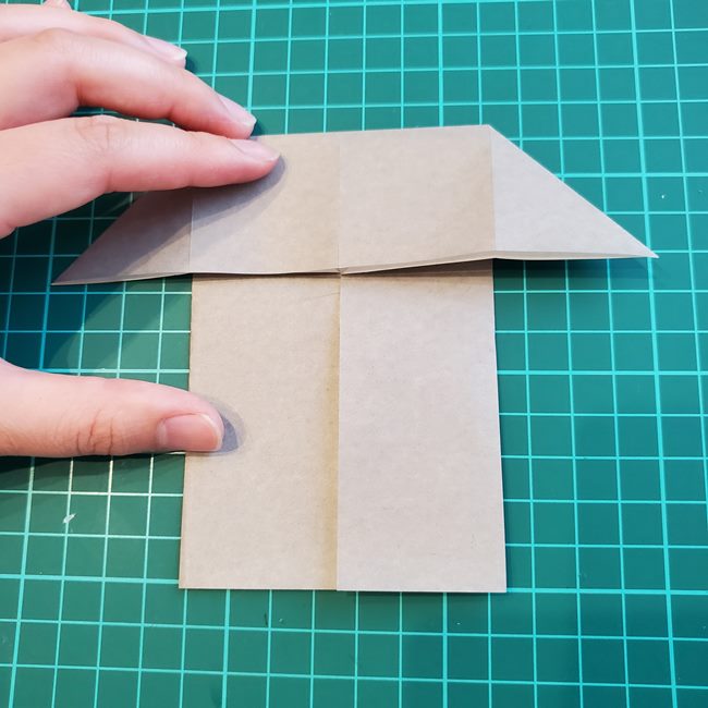 折り紙のクワガタ リアルに一枚でつくる折り方作り方①ツノ(10)