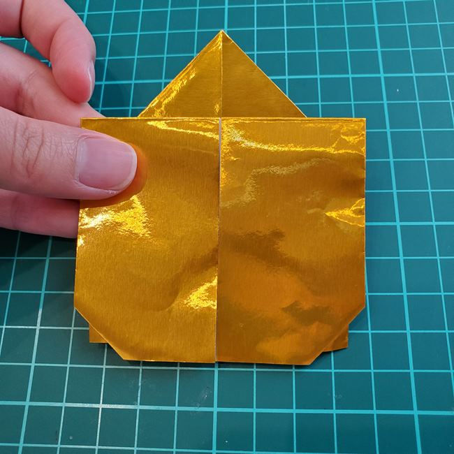 ヘラクレスカブトムシの折り紙 簡単な作り方折り方②からだ(12)
