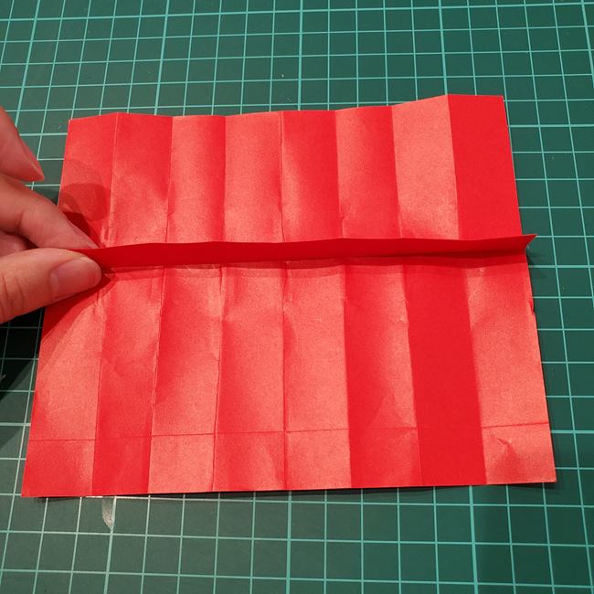 夏祭りの折り紙 ちょうちんの簡単な折り方作り方(13)